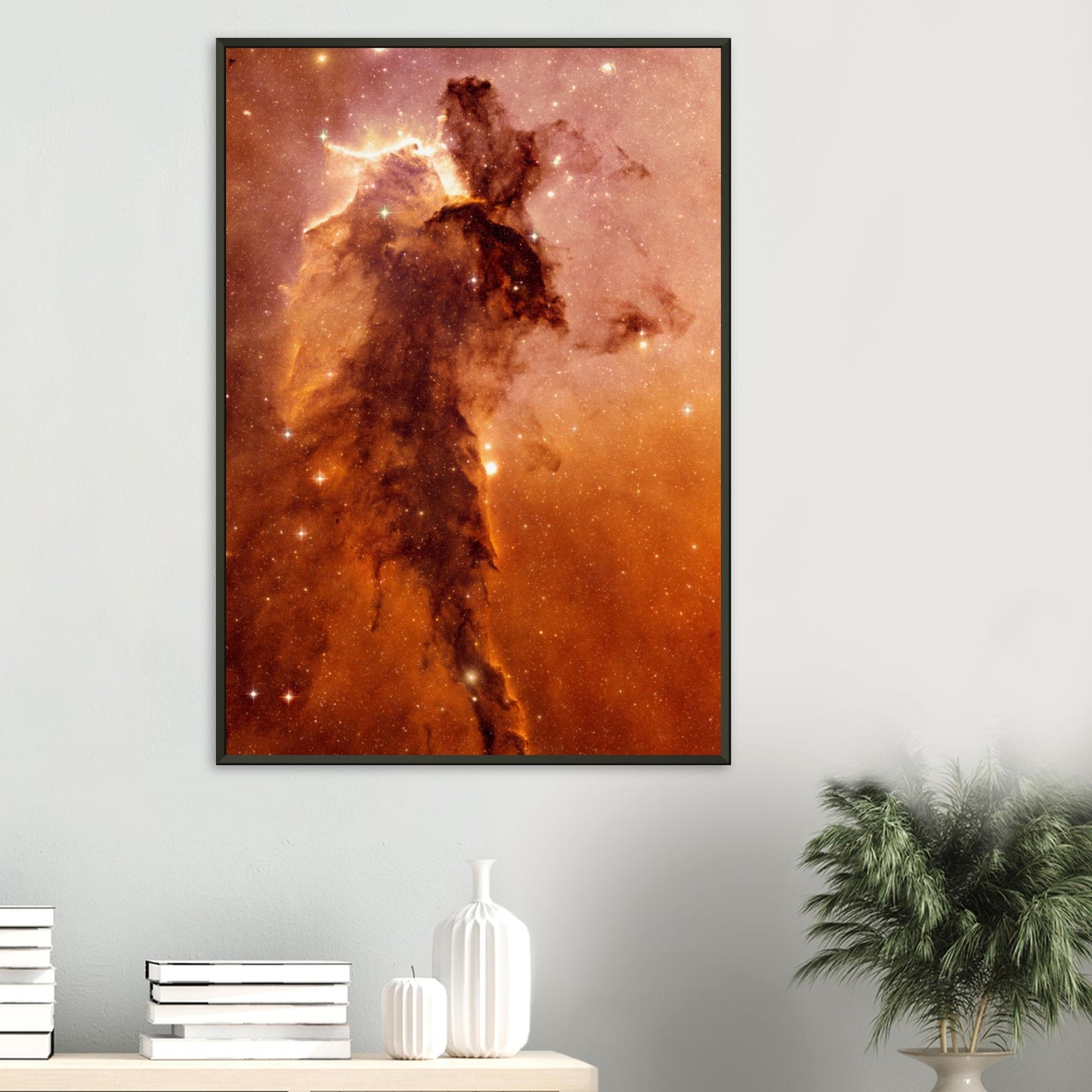 The "Black Pillar" spire within the Eagle Nebula