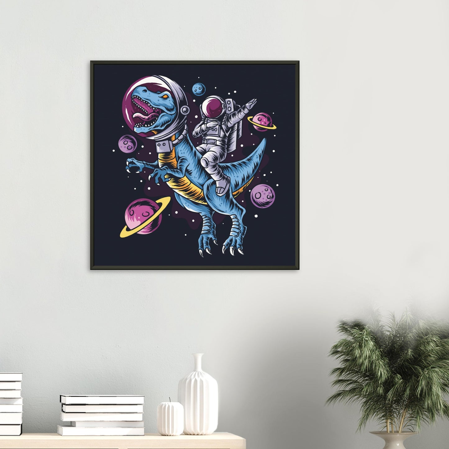 Dabbing Astronaut on a T-rex