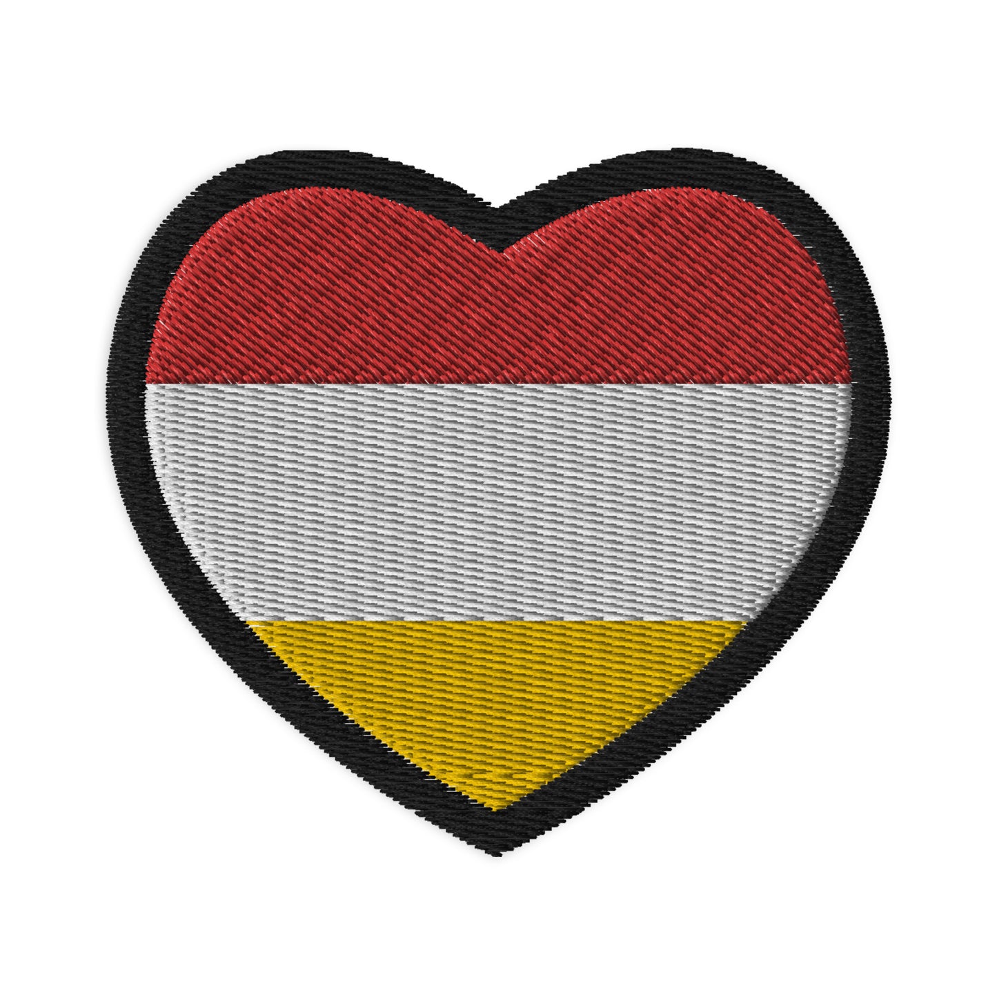 Oeteldonk Hart Geborduurde patch