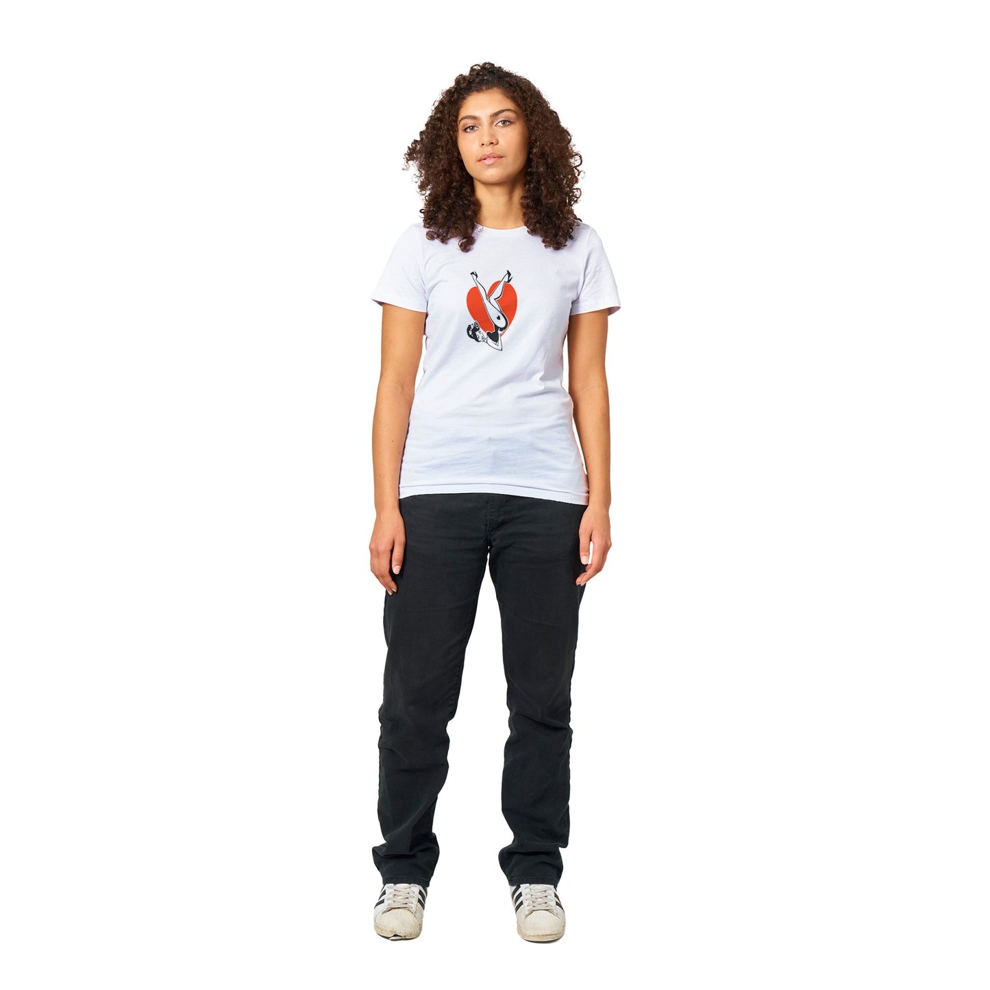 Pin-up Heart Womens T-shirt