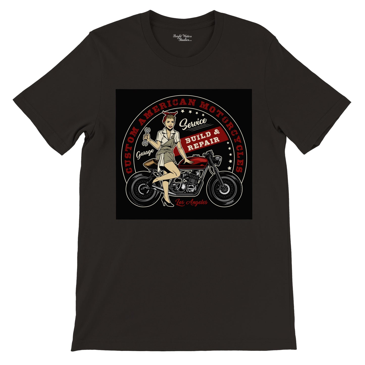 Custom Motorcycles Los Angeles T-shirt