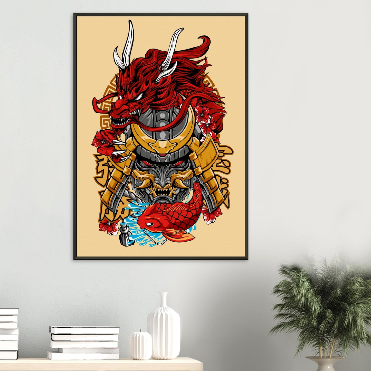 Oni Mask with Dragon