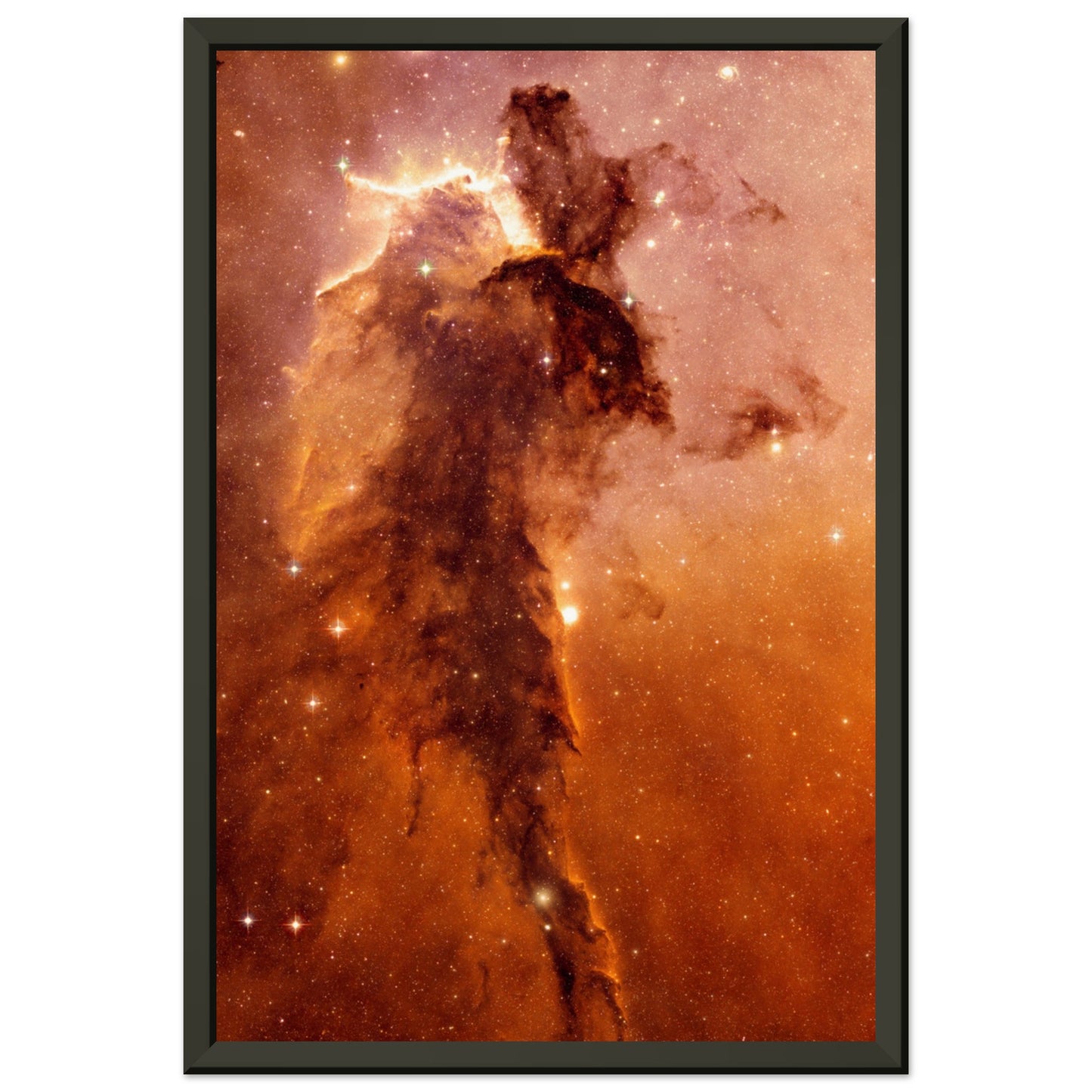 The "Black Pillar" spire within the Eagle Nebula