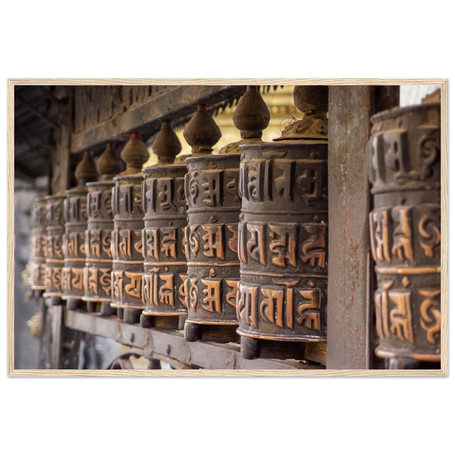 Nepalese prayer wheels