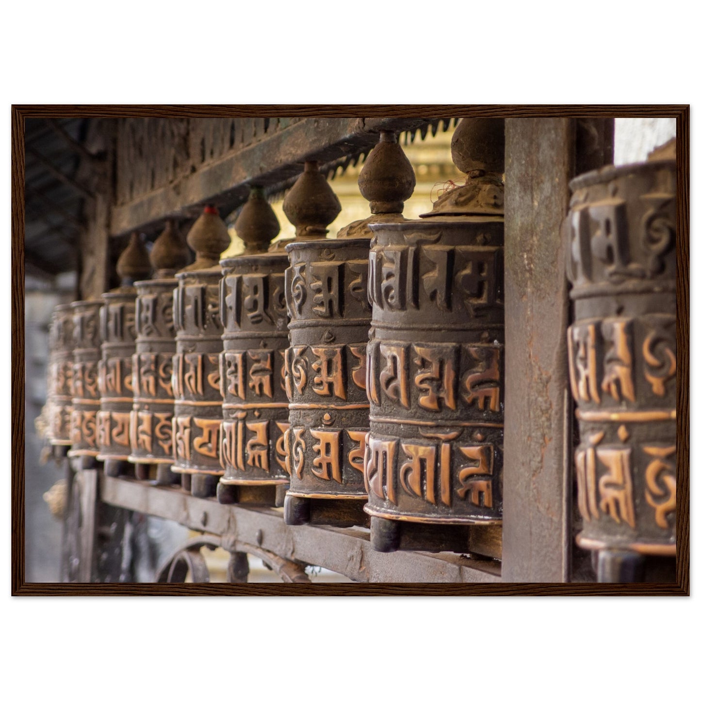 Nepalese prayer wheels