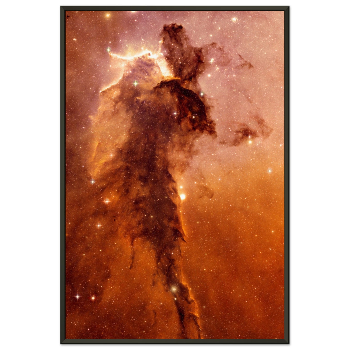 The "Black Pillar" spire within the Eagle Nebula