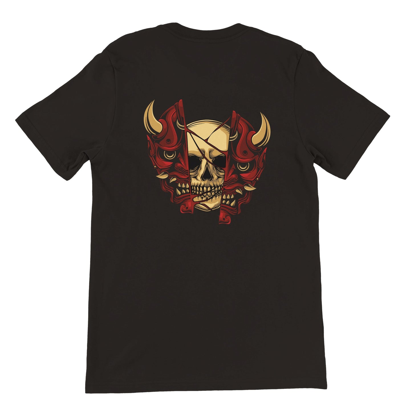 Oni Mask and Skull T-shirt