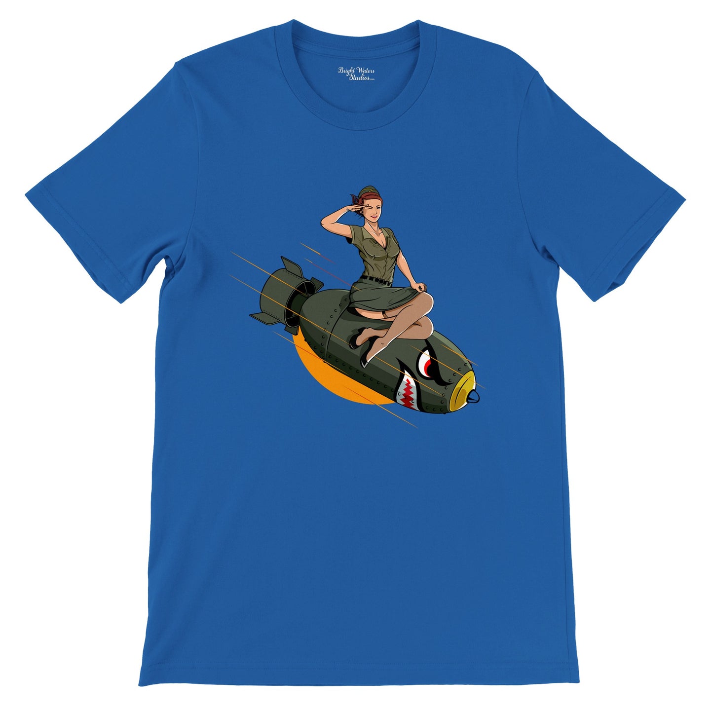 Pin-upgirl on bomb T-shirt