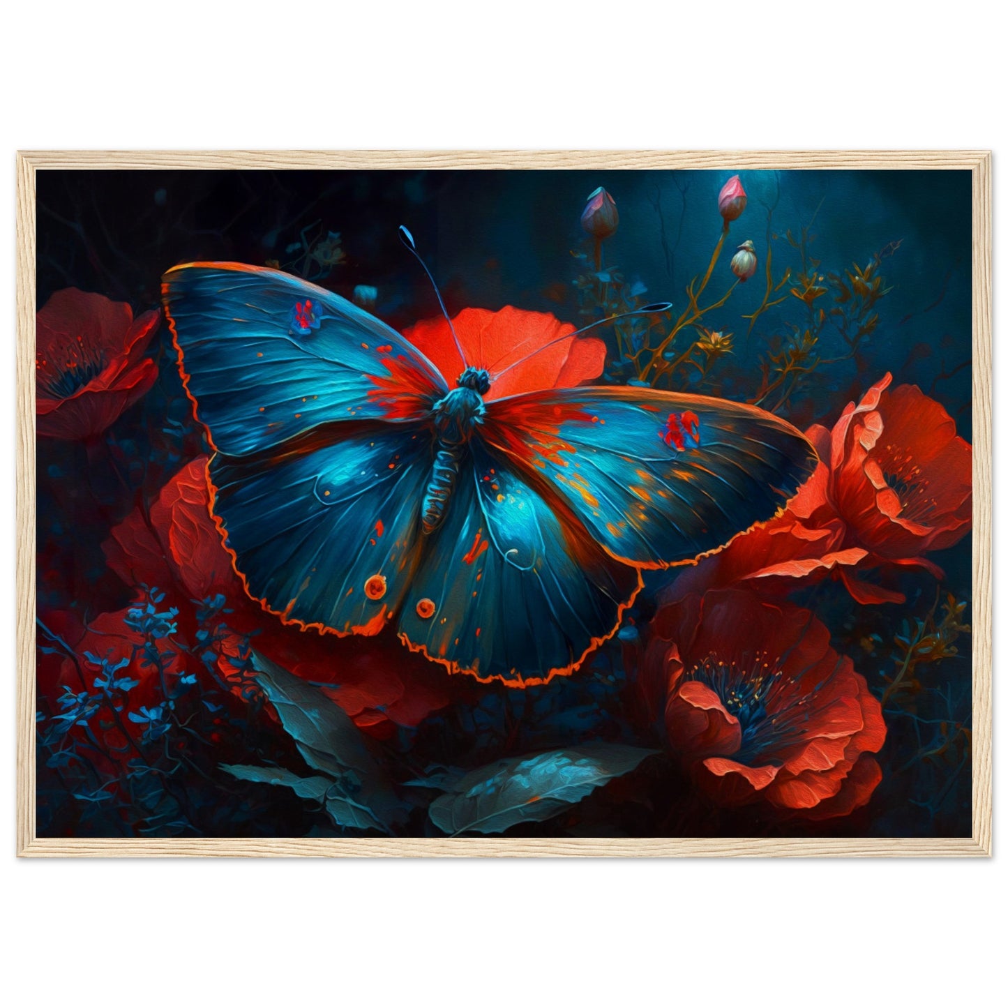 Blue morpho butterfly