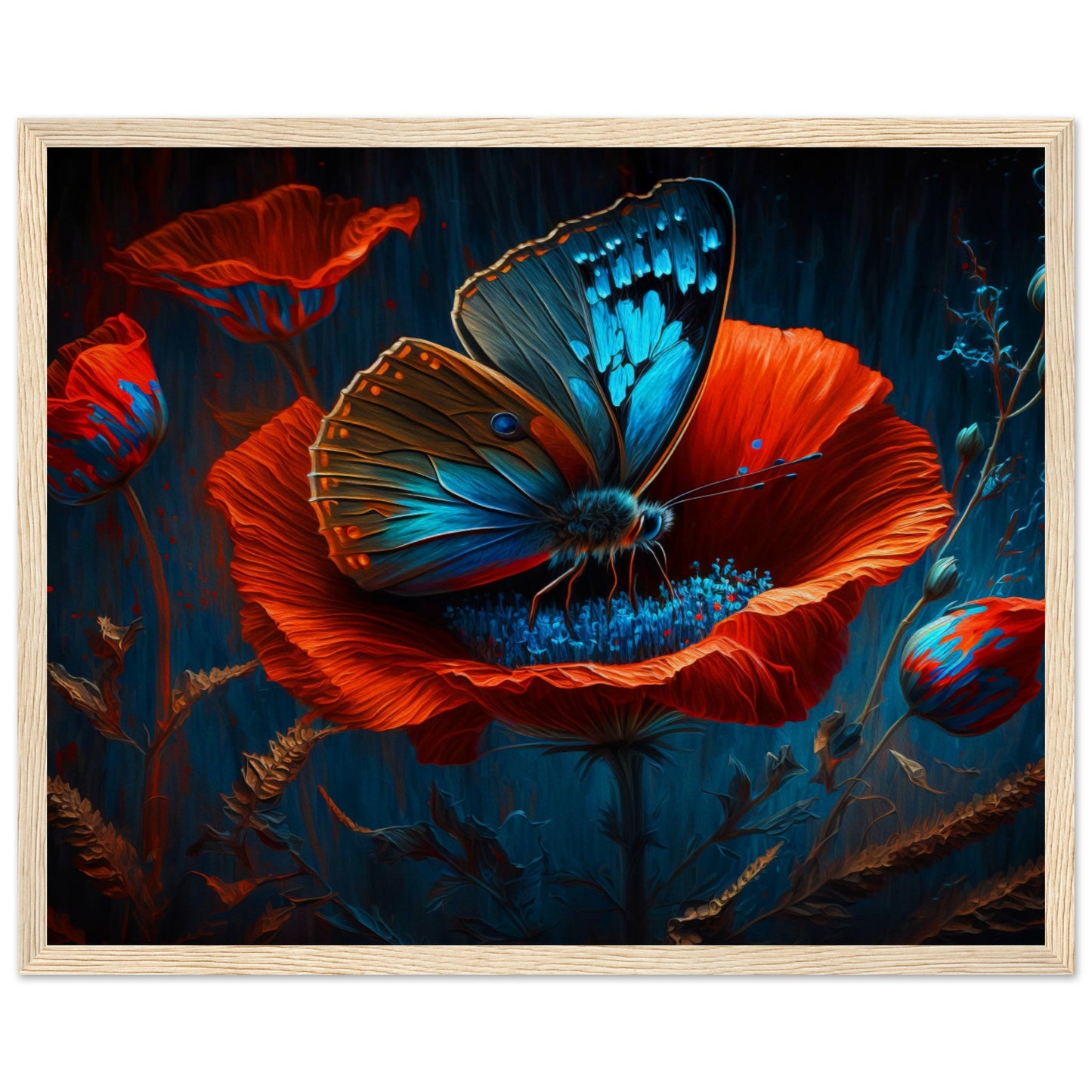 Blue morpho butterfly