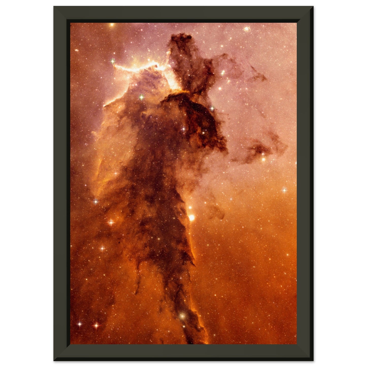 The "Black Pillar" spire within the Eagle Nebula