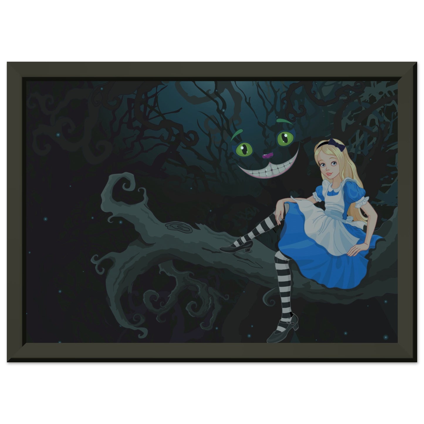 Alice and the Cheshire Cat - Alice In Wonderland