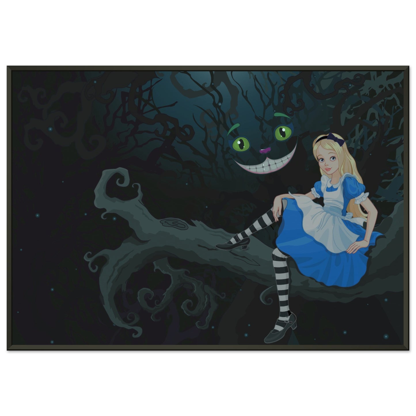 Alice and the Cheshire Cat - Alice In Wonderland