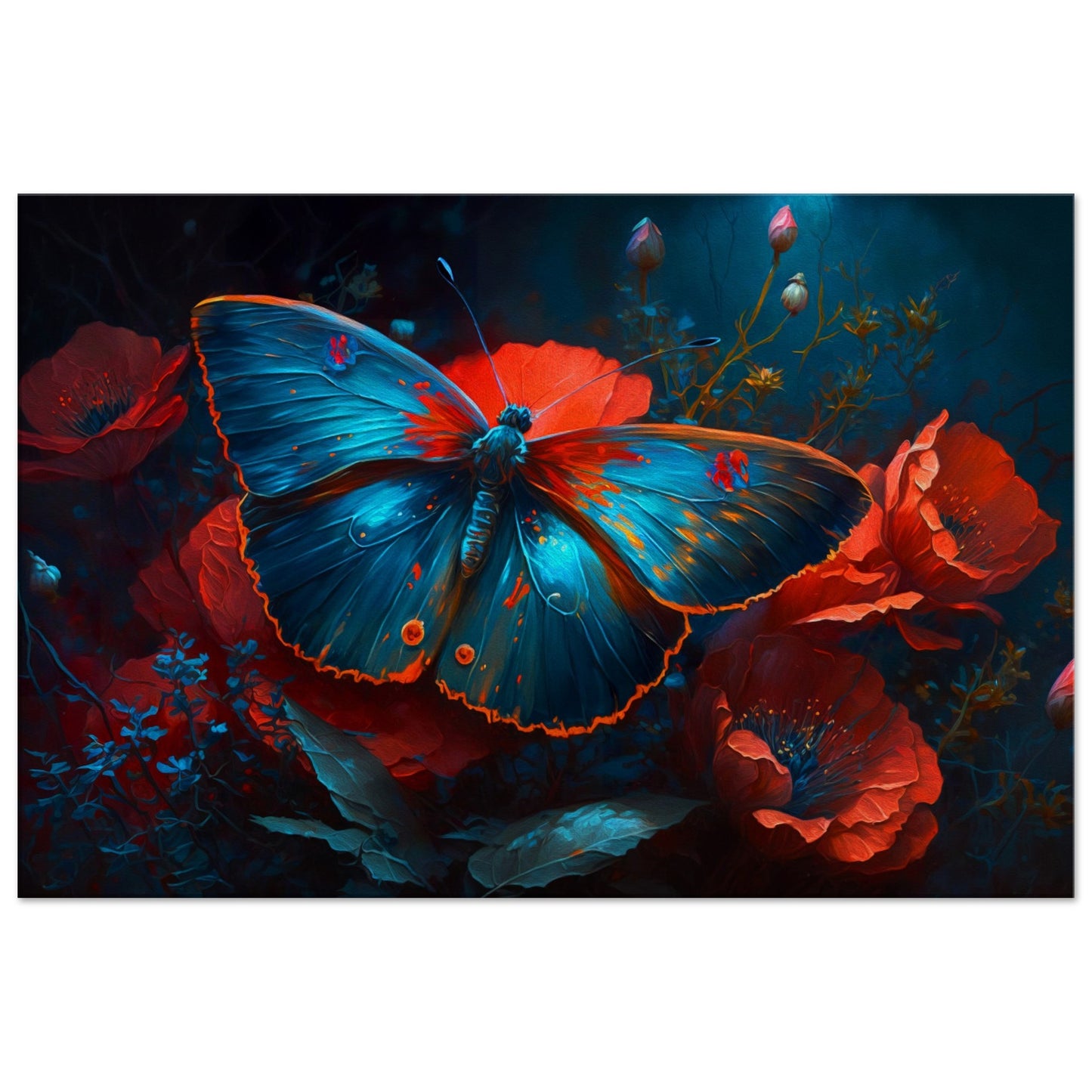 Blue morpho butterfly