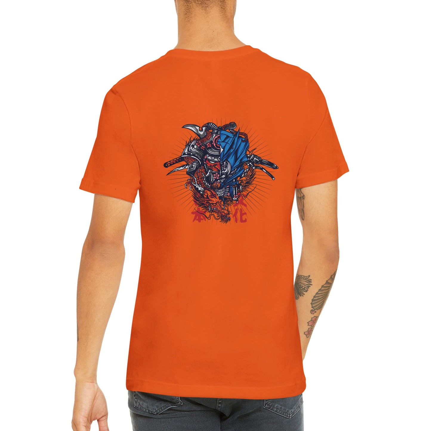 Oni Mask and Motorcycle T-shirt