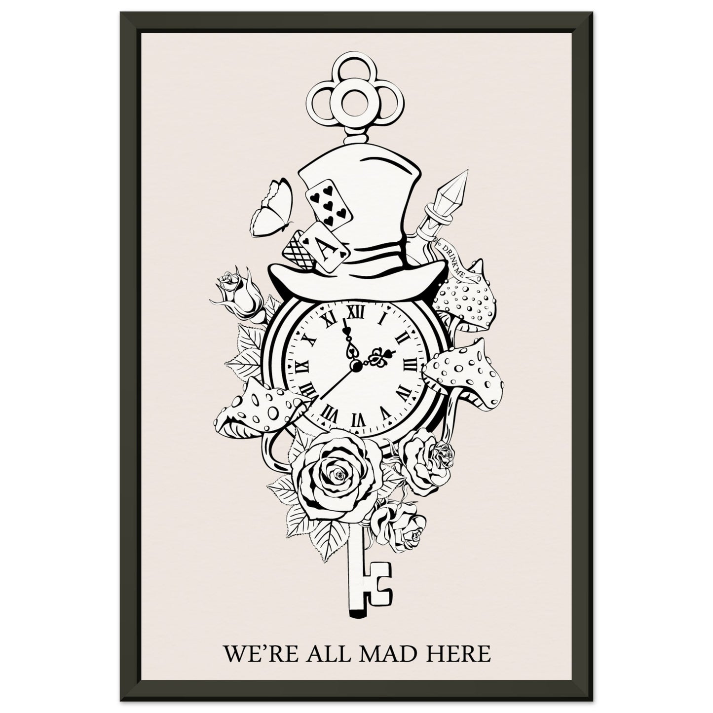 We're all mad here - Alice In Wonderland