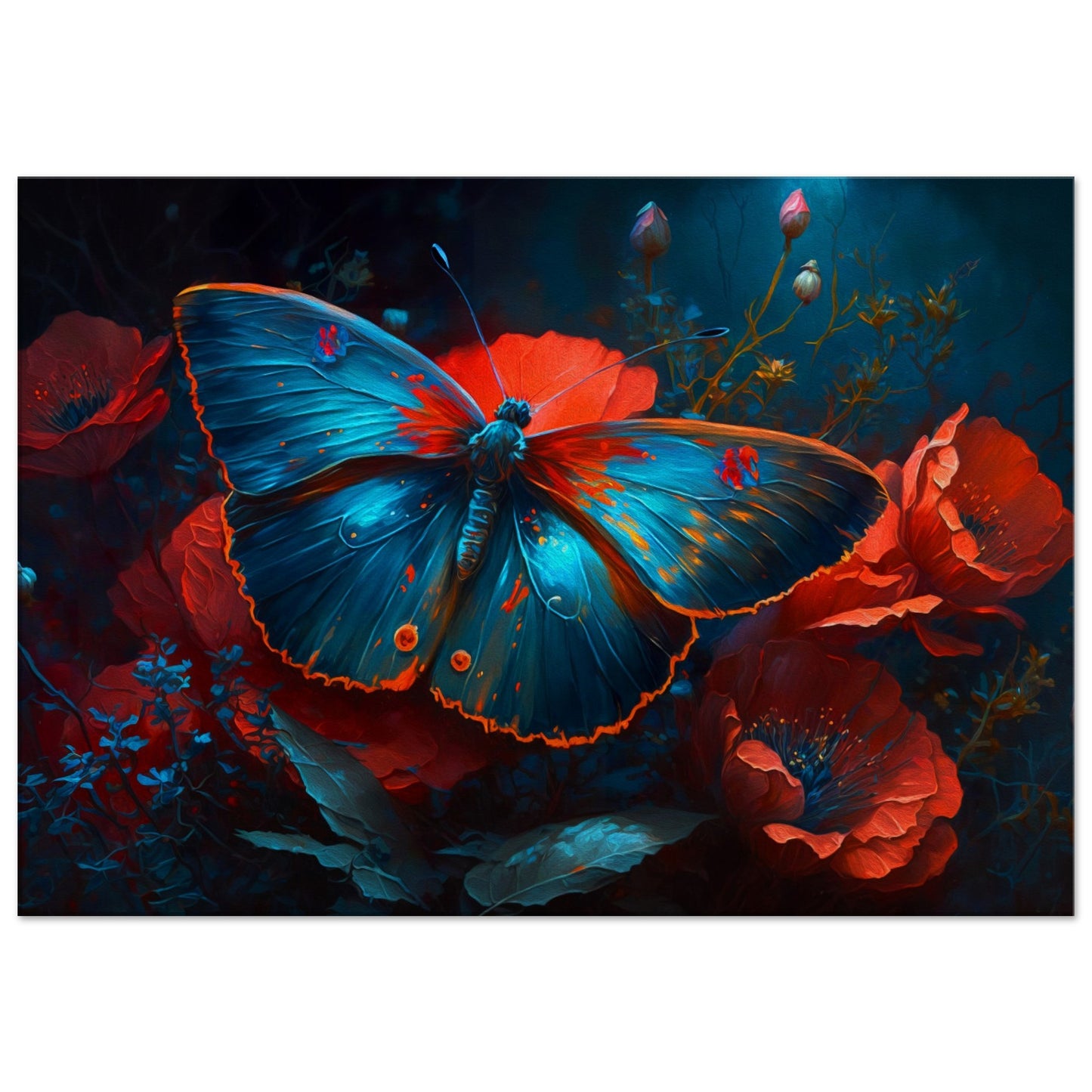 Blue morpho butterfly