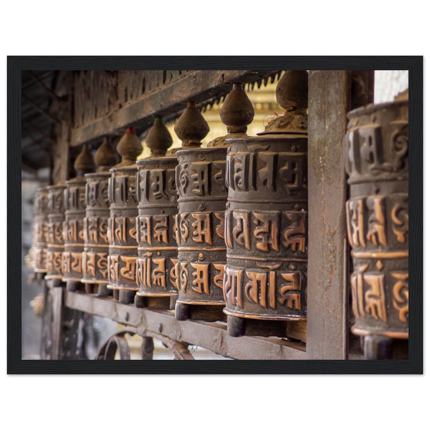 Nepalese prayer wheels