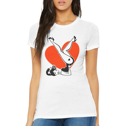 Pin-up Heart Womens T-shirt
