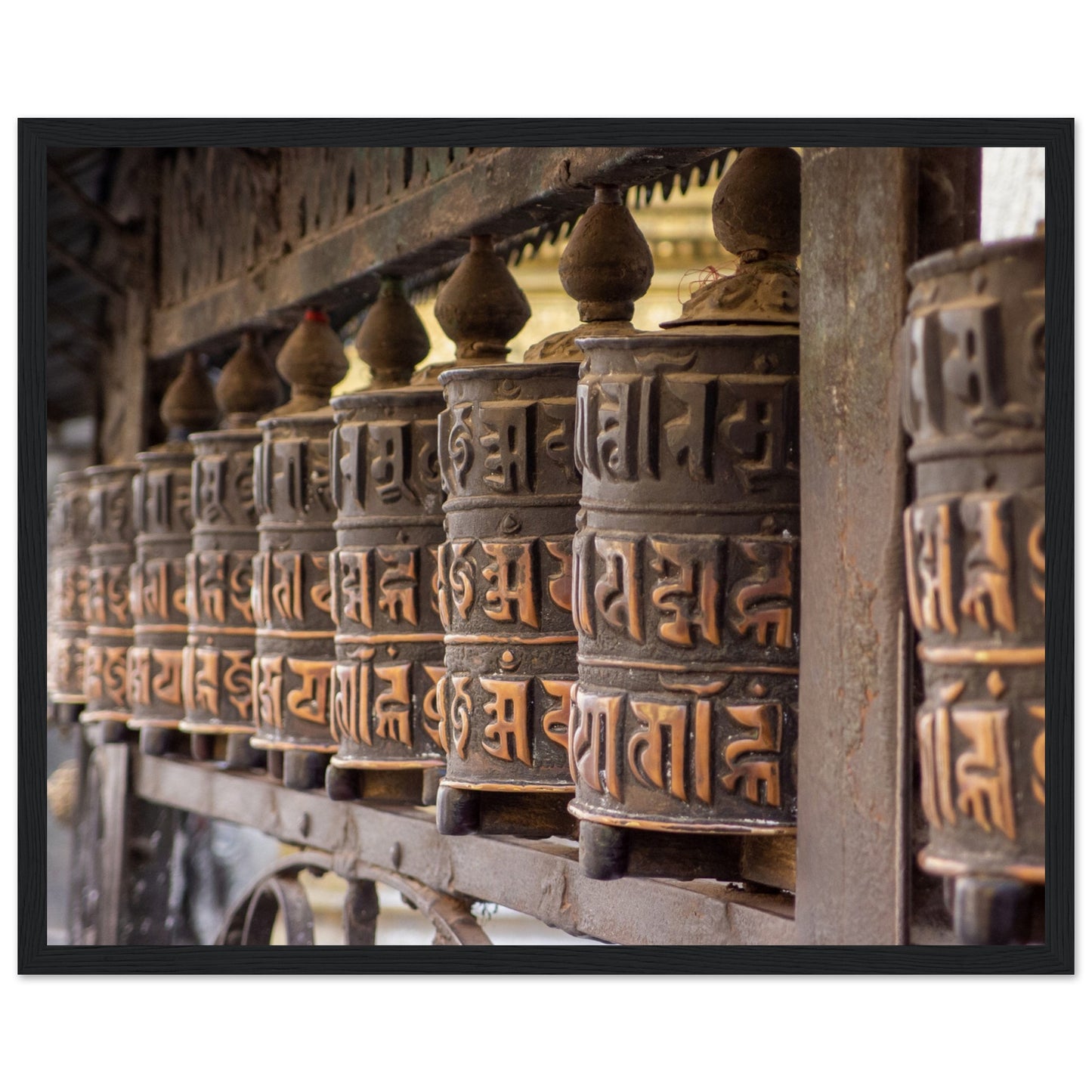 Nepalese prayer wheels