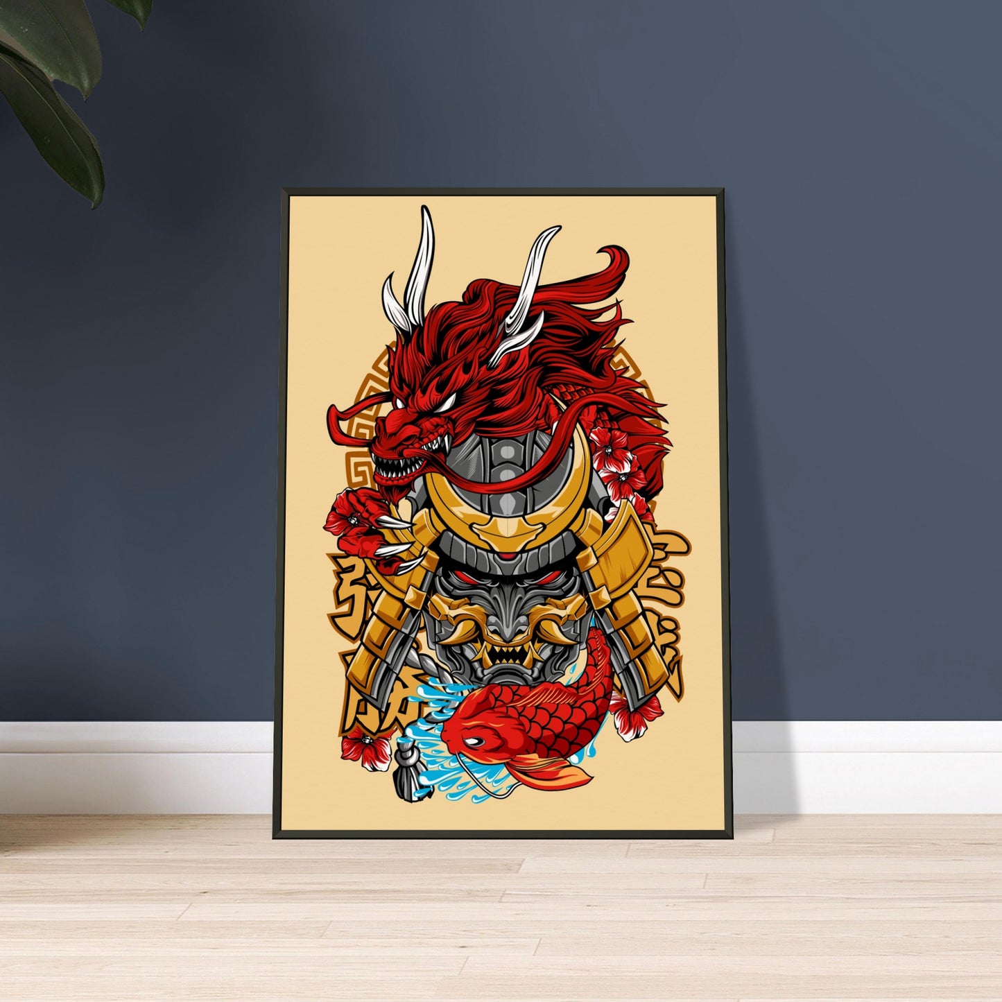 Oni Mask with Dragon