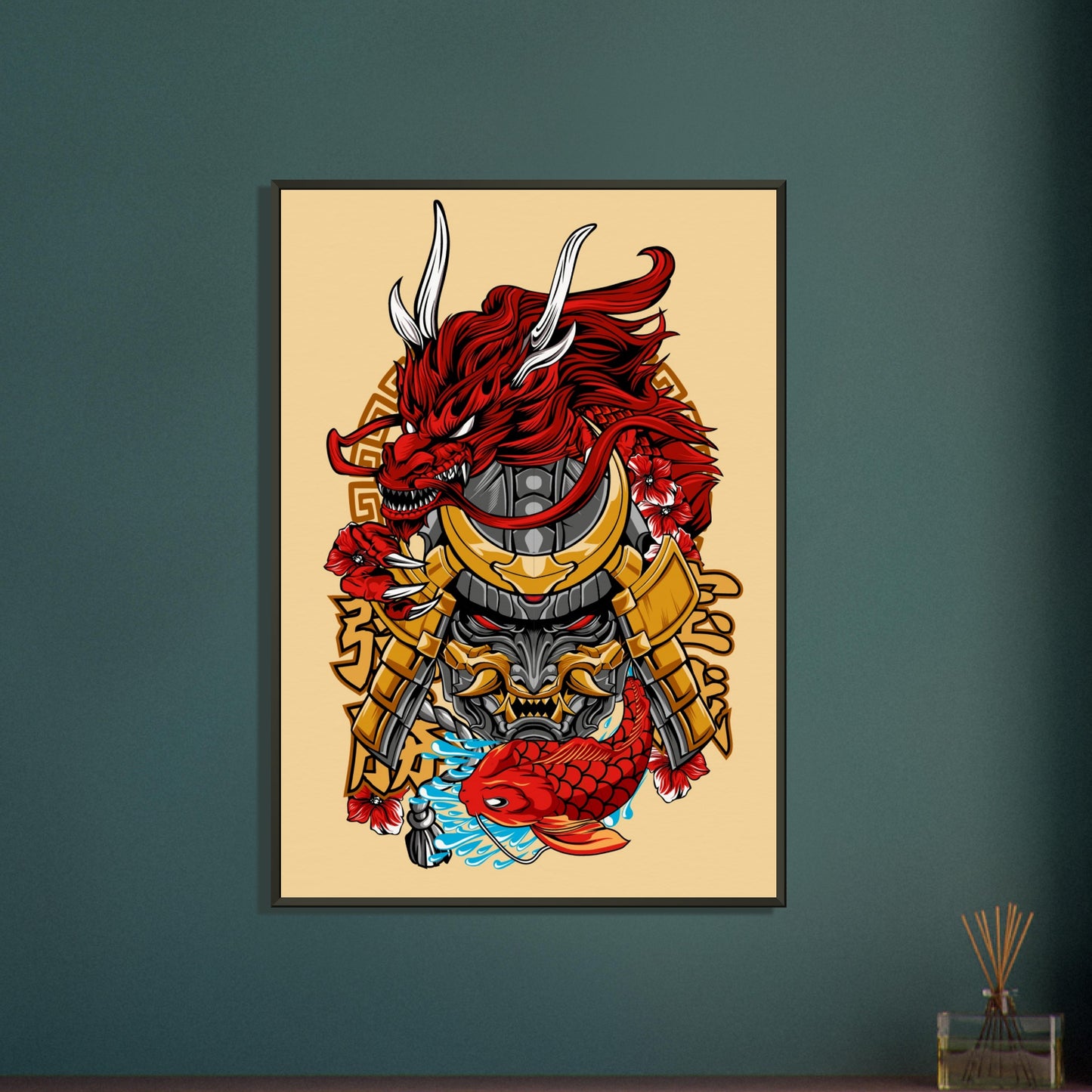 Oni Mask with Dragon