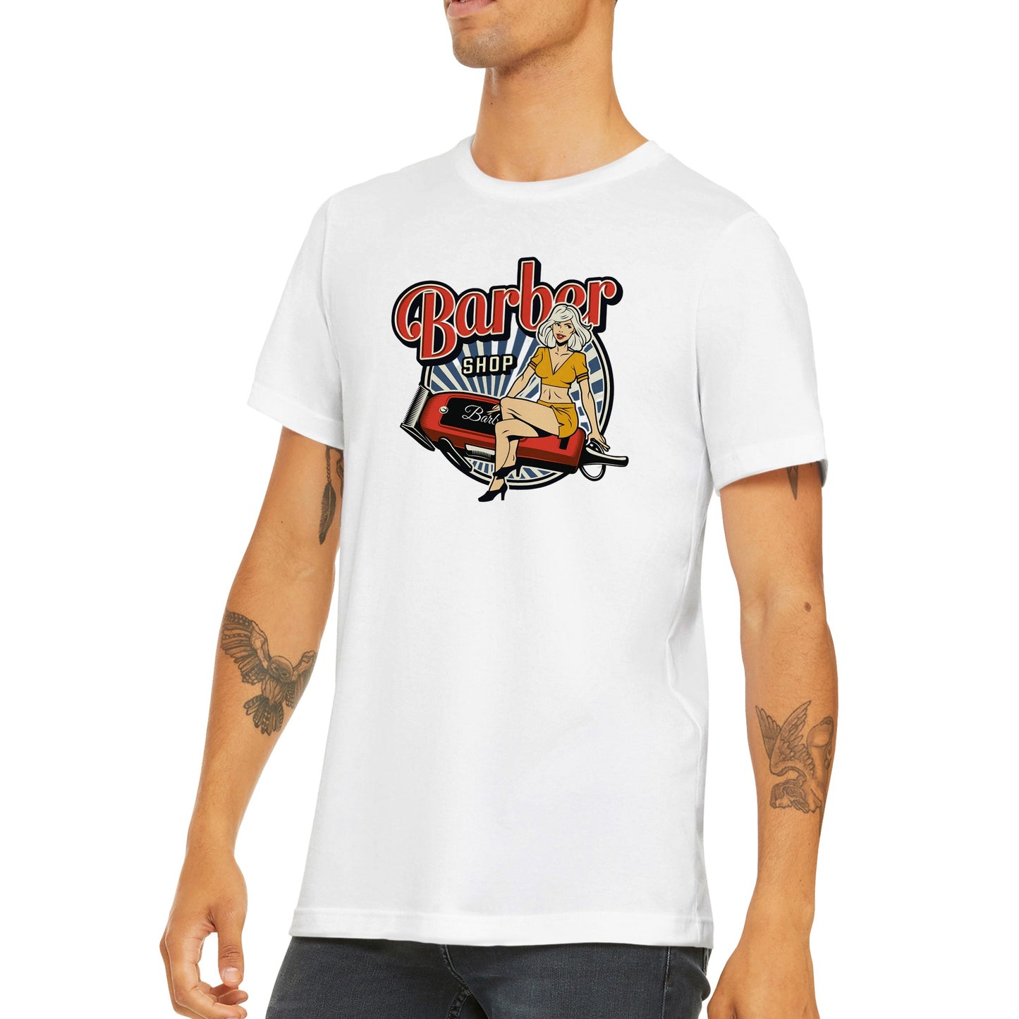 Barber Shop Pin-upT-shirt