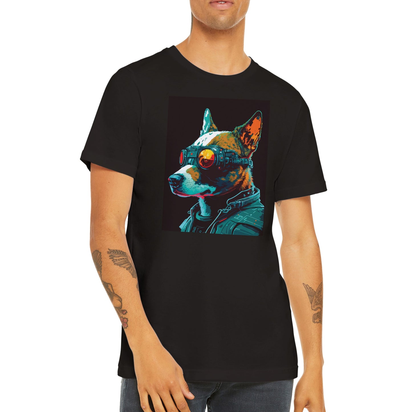 Cyberpunk dog T-shirt