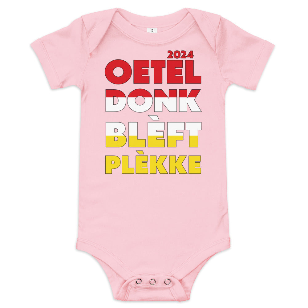 Oeteldonk Blèft Plèkke 2024 Baby romper [6 Kleuren]