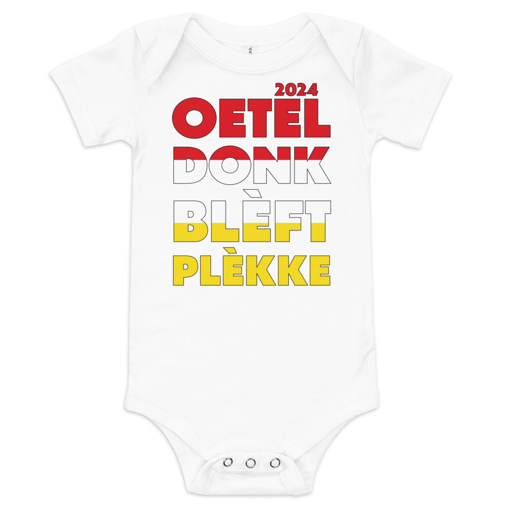 Oeteldonk Blèft Plèkke 2024 Baby romper [6 Kleuren]