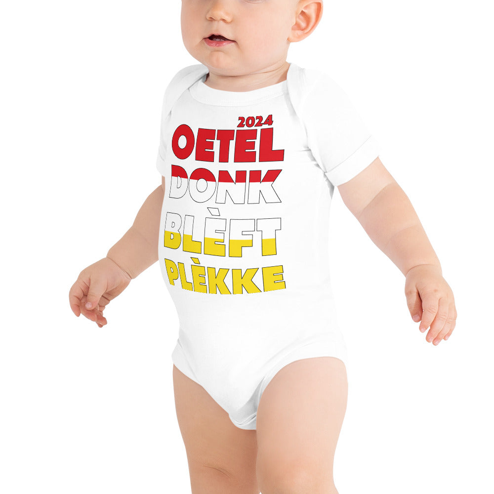 Oeteldonk Blèft Plèkke 2024 Baby romper [6 Kleuren]