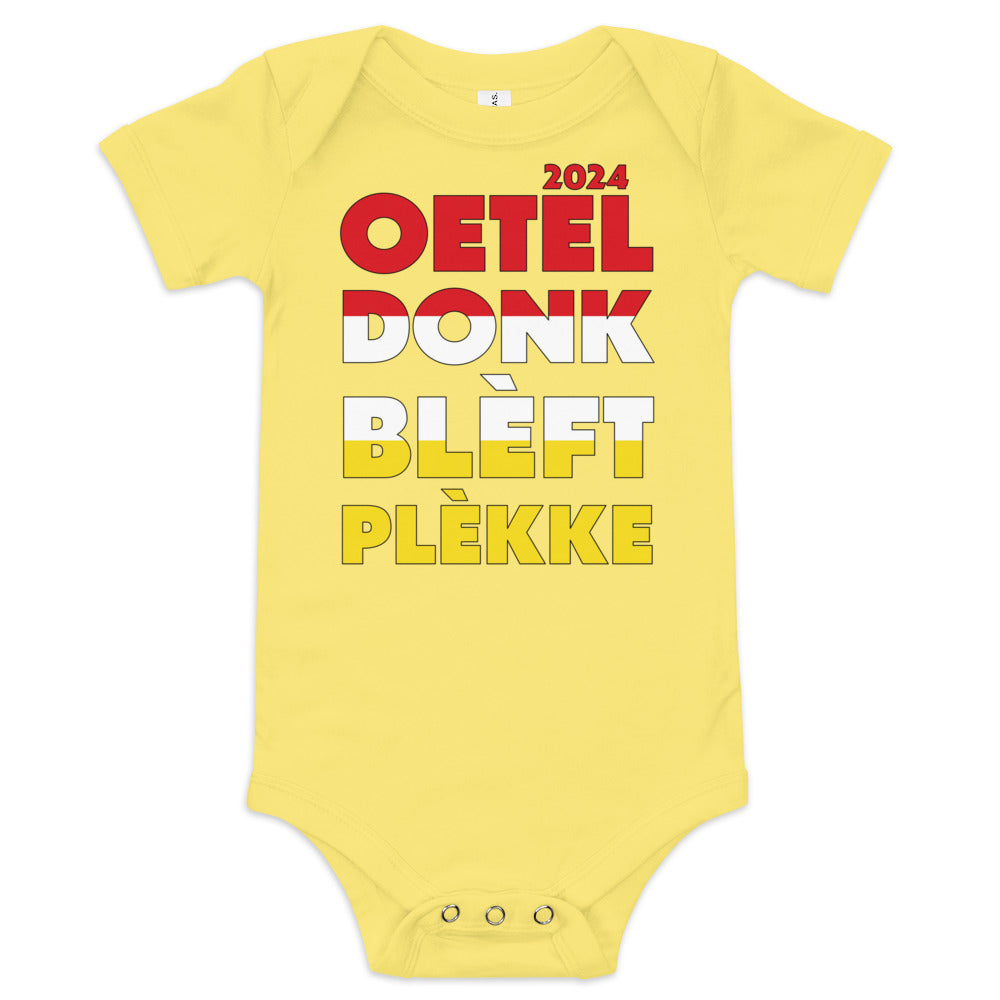 Oeteldonk Blèft Plèkke 2024 Baby romper [6 Kleuren]