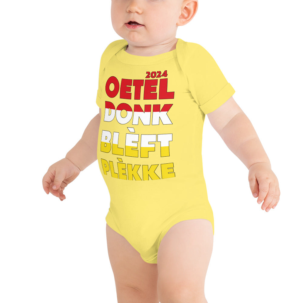 Oeteldonk Blèft Plèkke 2024 Baby romper [6 Kleuren]