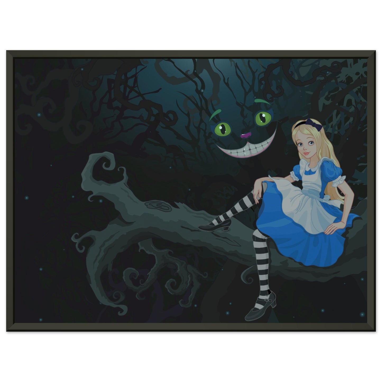 Alice and the Cheshire Cat - Alice In Wonderland