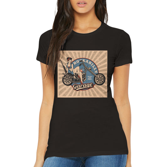 Rockabilly Garage Womens T-shirt