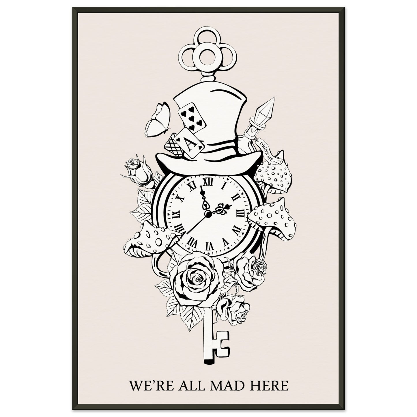 We're all mad here - Alice In Wonderland
