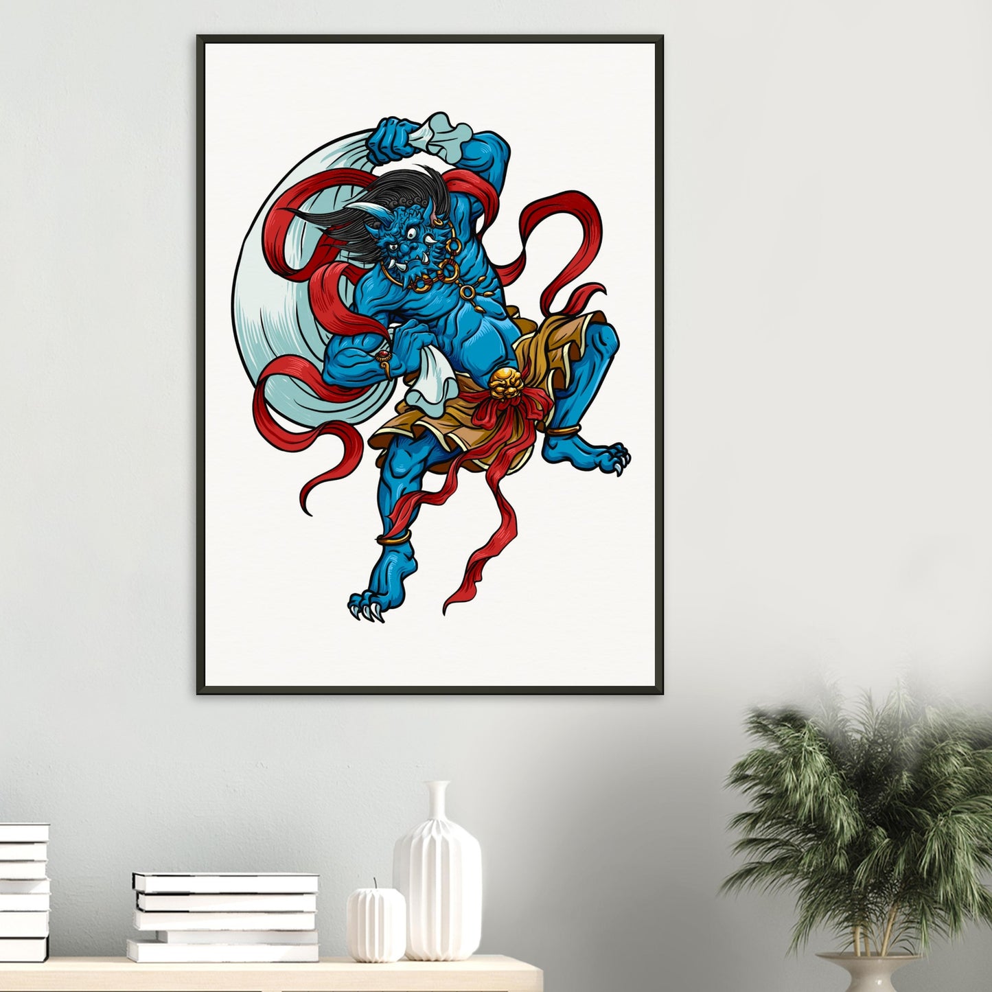 Fujin, wind god of Japan