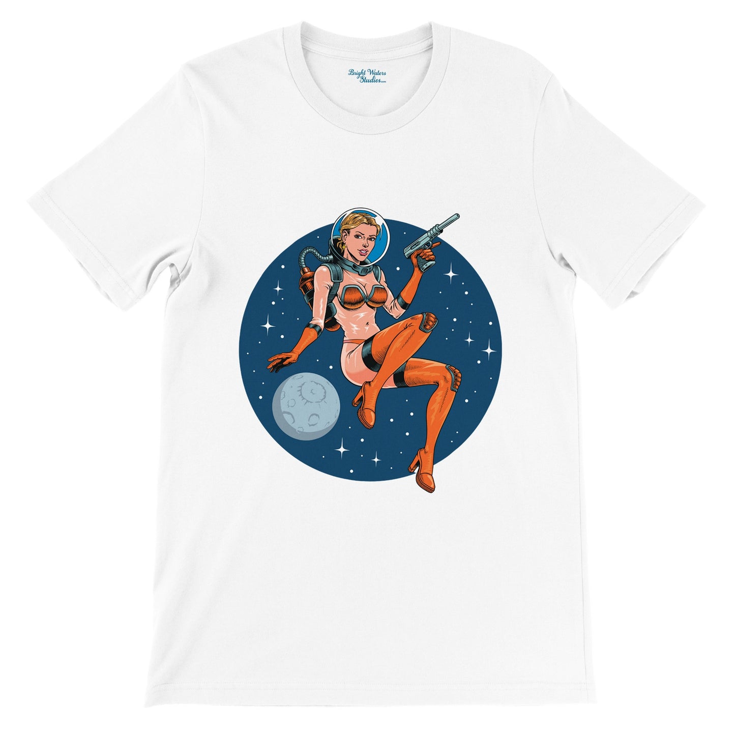 Pin-up in Space T-shirt