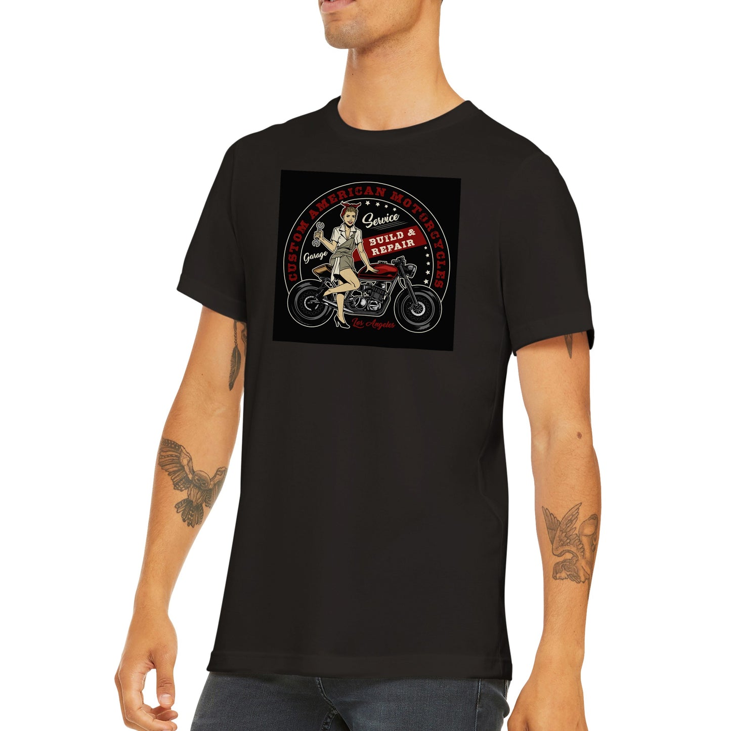 Custom Motorcycles Los Angeles T-shirt