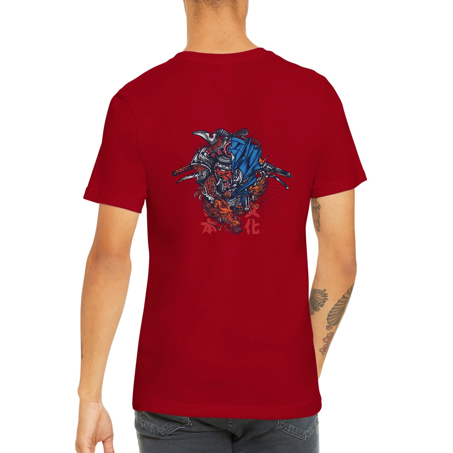 Oni Mask and Motorcycle T-shirt