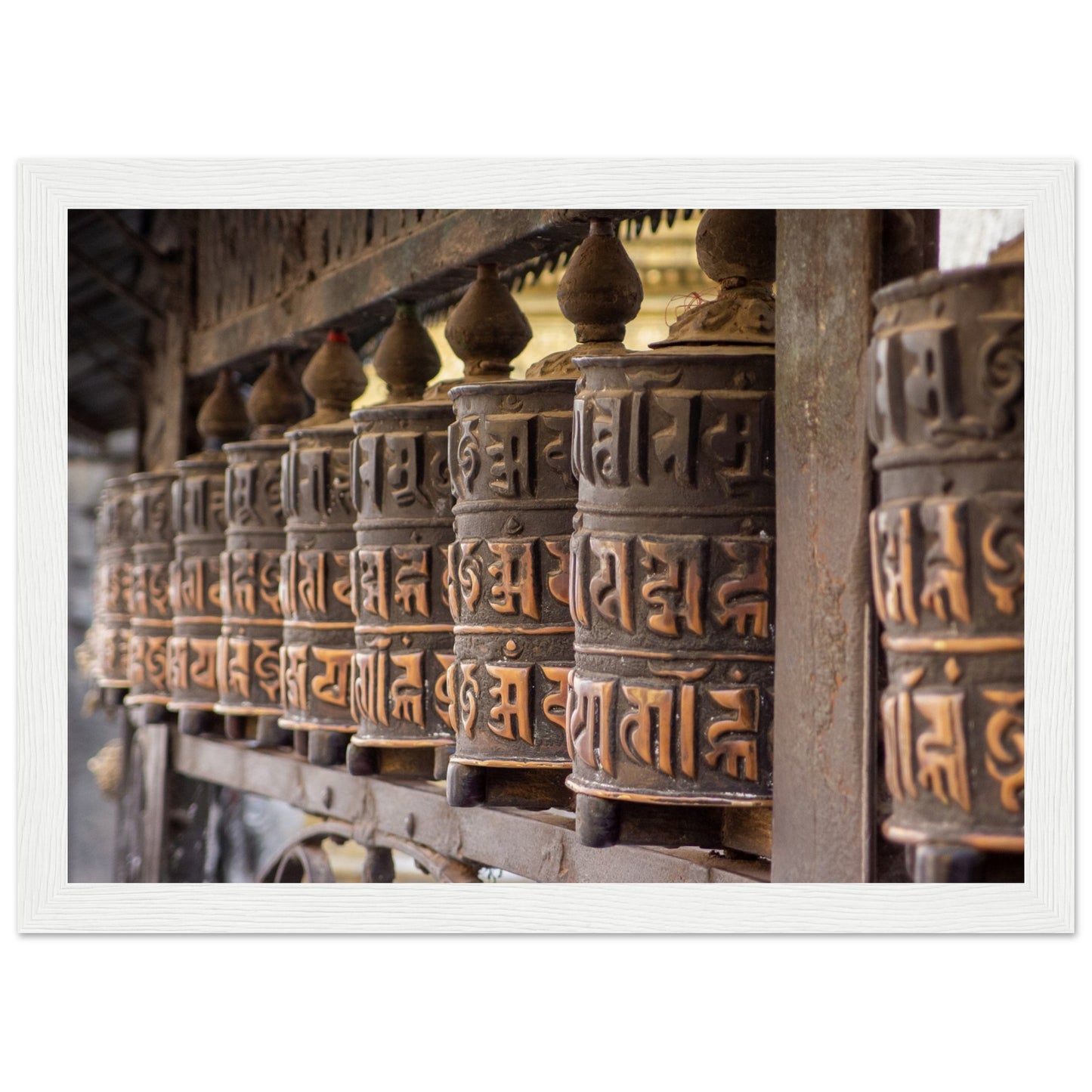 Nepalese prayer wheels