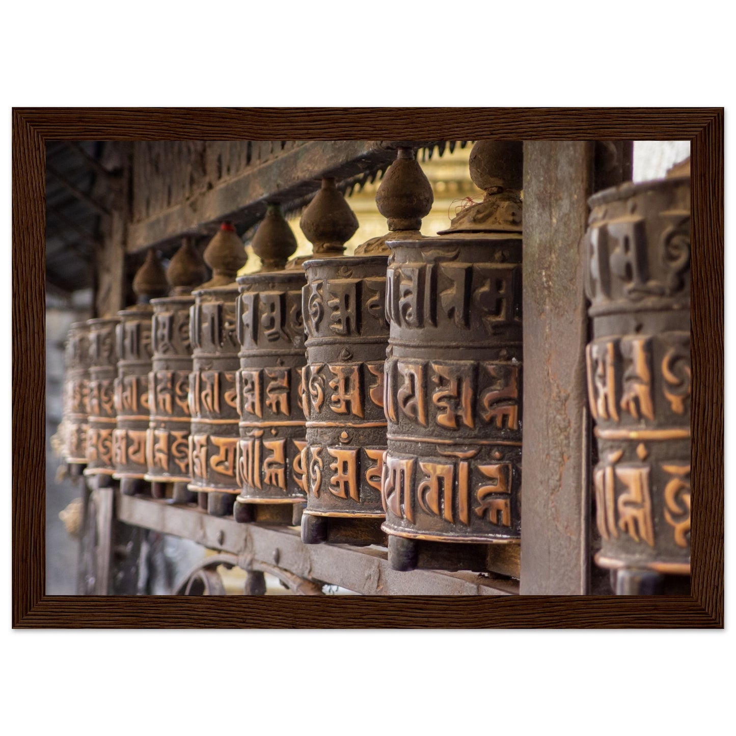 Nepalese prayer wheels