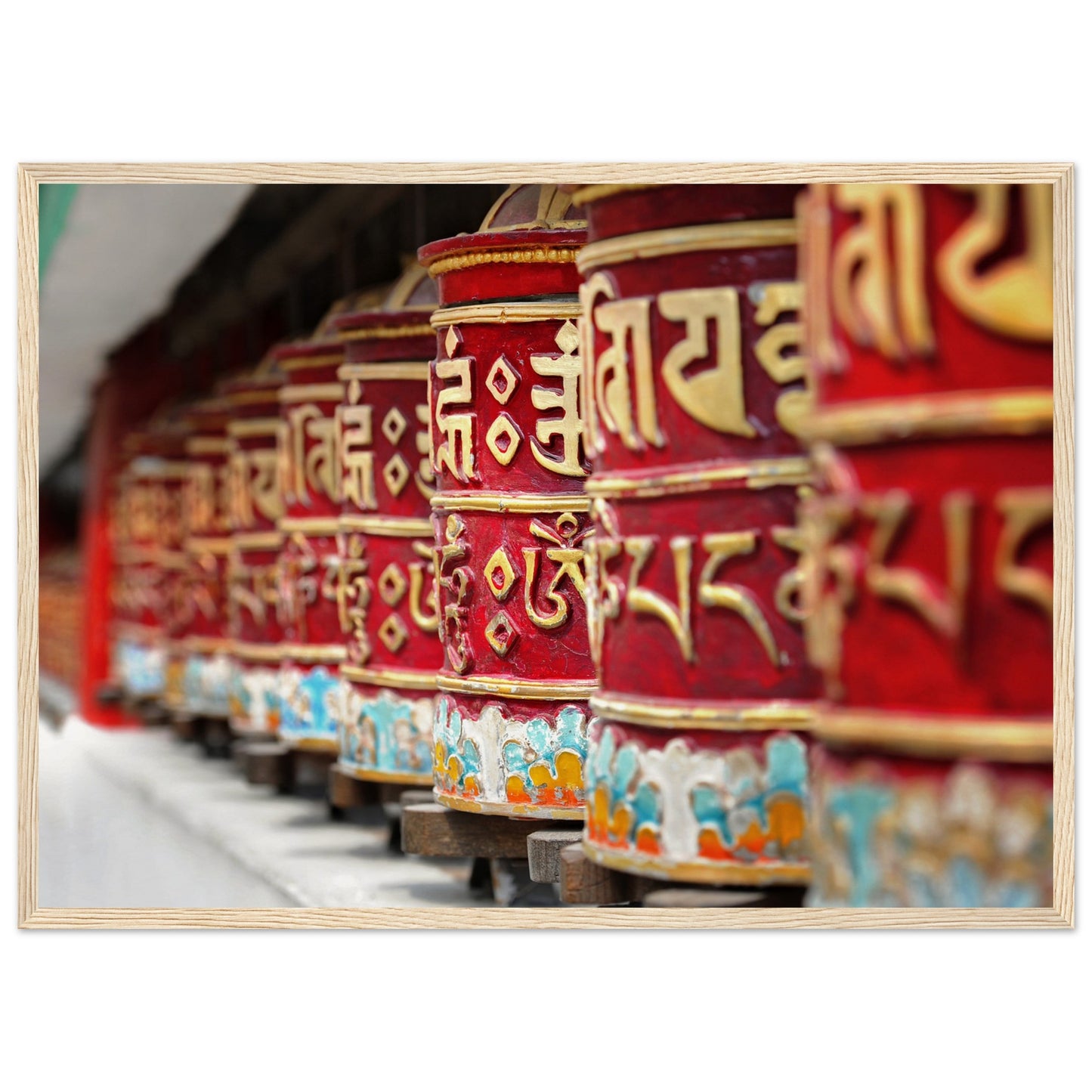 Religious prayer wheels bhutan