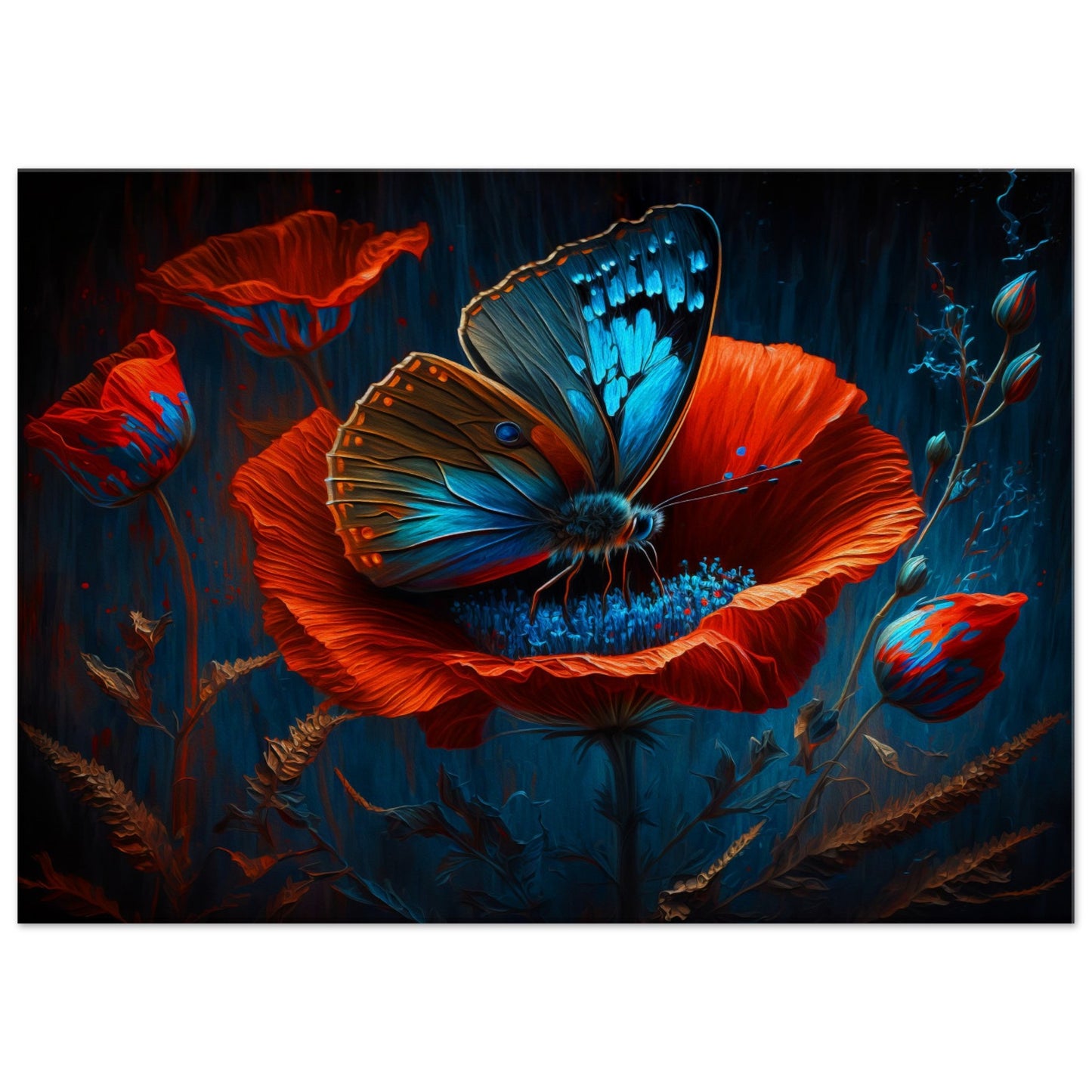 Blue morpho butterfly