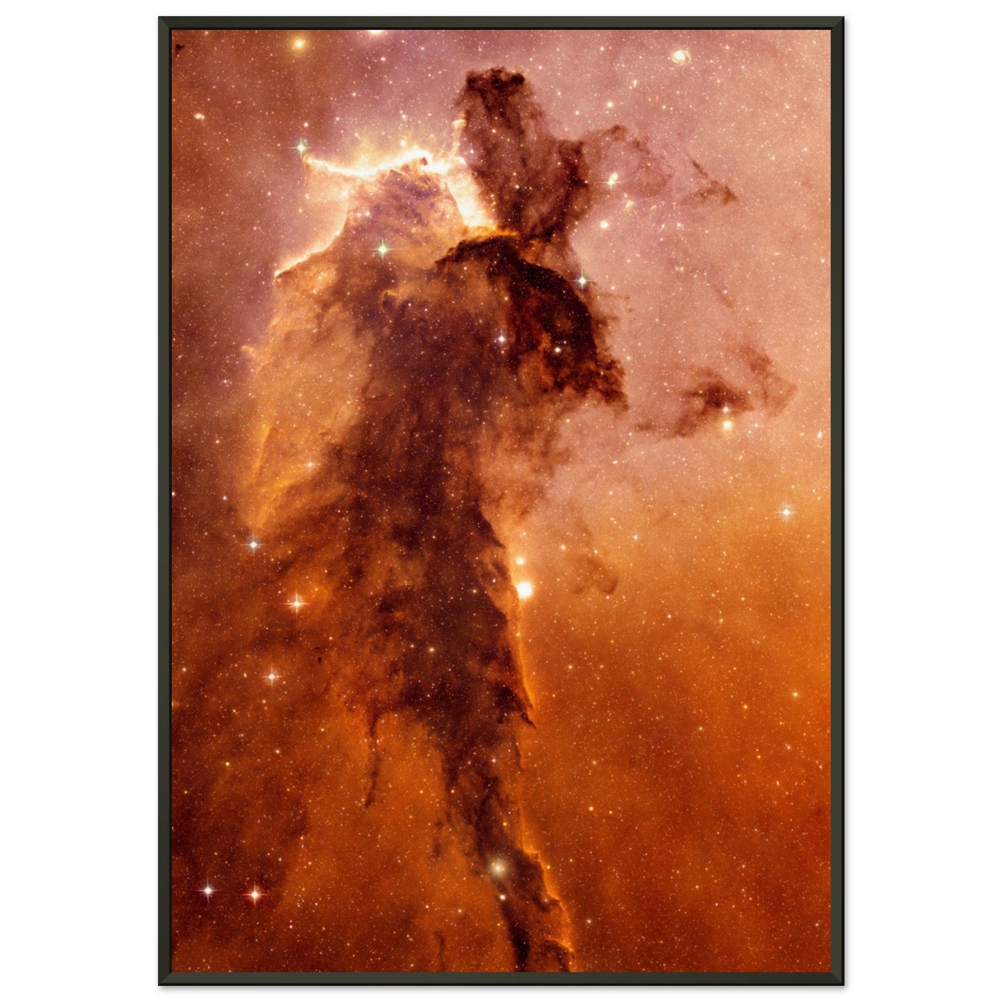 The "Black Pillar" spire within the Eagle Nebula