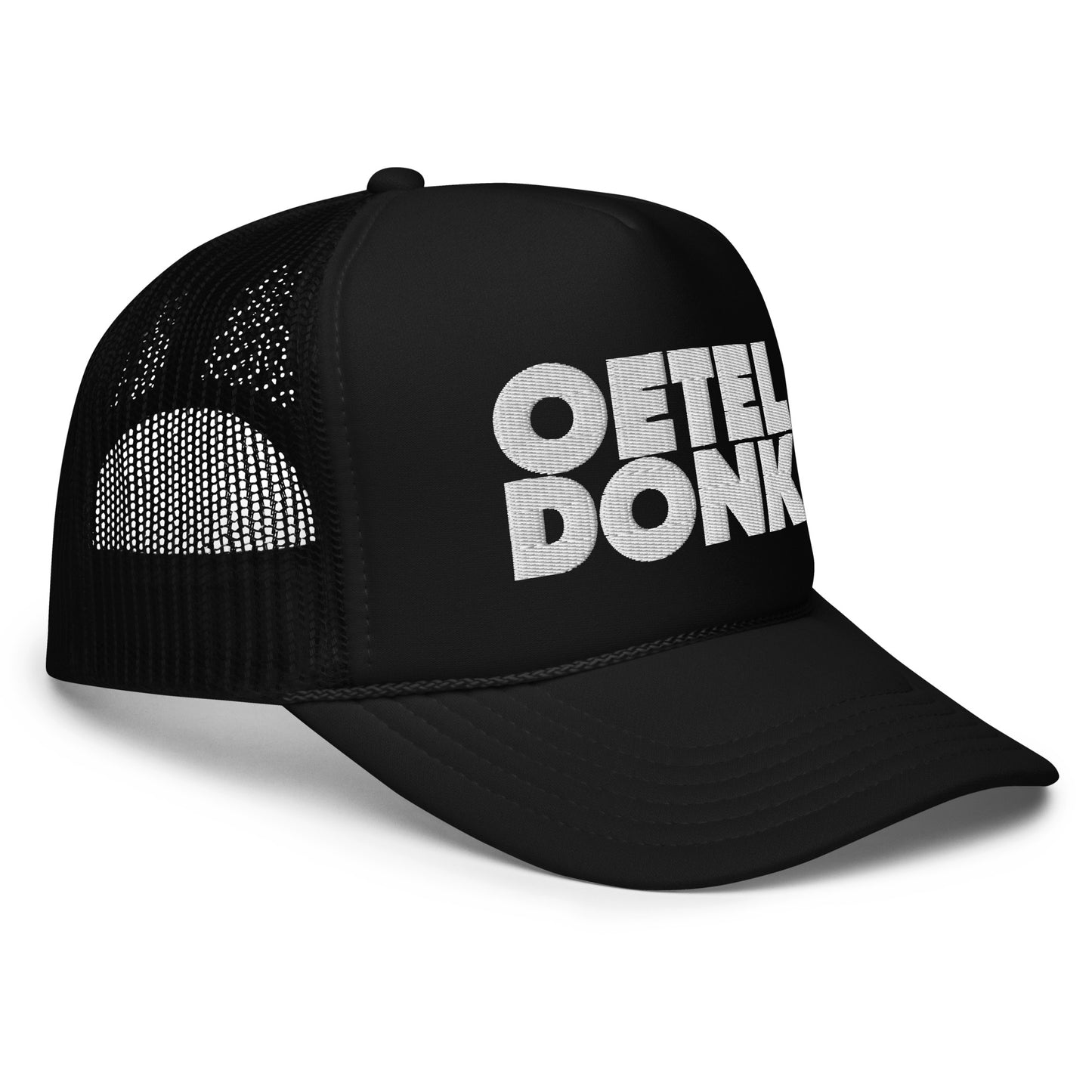 Oeteldonk Trucker pet (Dikke borduring) [Zwart]